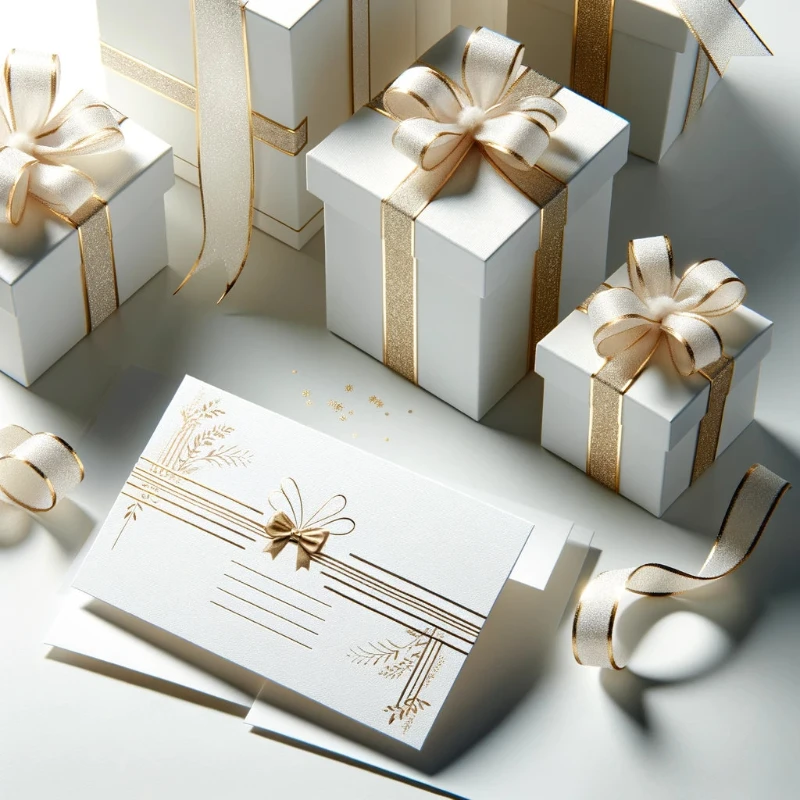 Gift cards and gift boxes