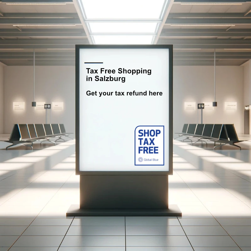 Global Blue tax refund point Salzburg